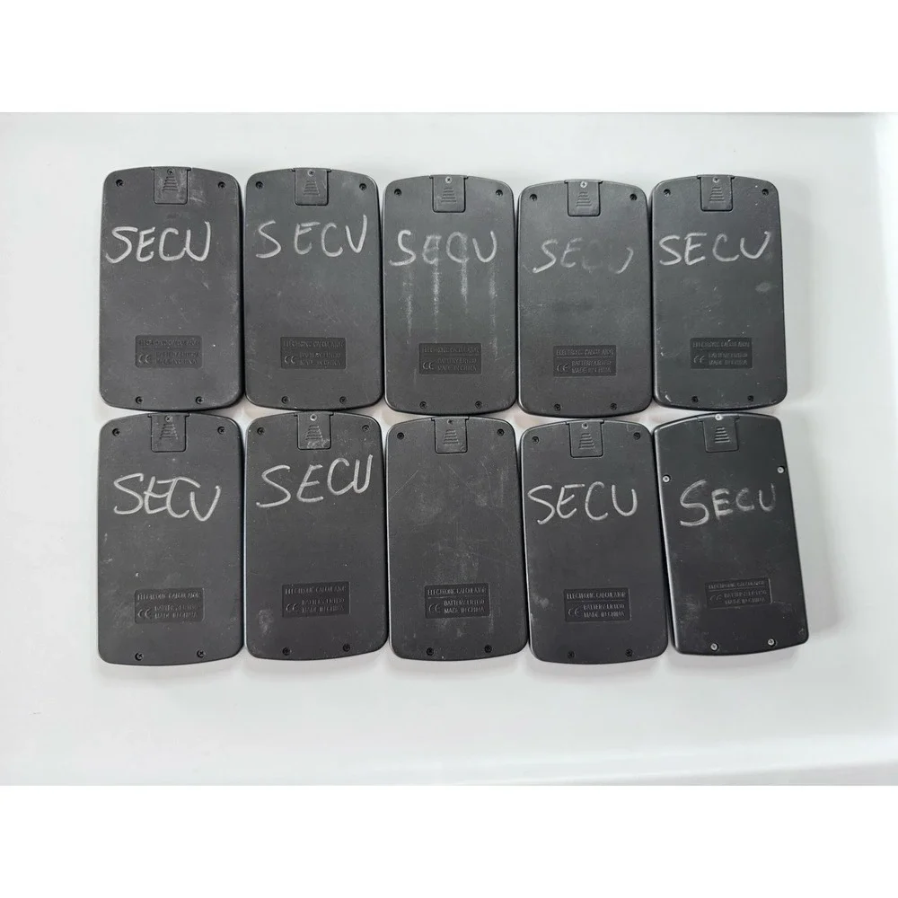SMALL MINI POCKET CALCULATOR School Office 8 Digit Solar Power Set Of 10 Tested